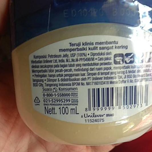 (Hàng Mới Về) Sữa Dưỡng Vaseline Nguyên Chất Dung Tích 100ml Bue-288 | BigBuy360 - bigbuy360.vn