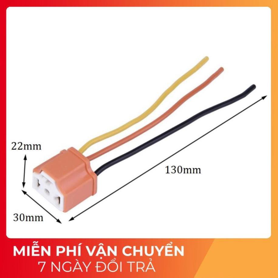 ⚡️GIÁ TỐT⚡️ Cổng Kết Nối/ Đầu Nối Dài Chân Đèn Pha H4 Cho Xe Ôtô - Mặt Đế Ceramic Sứ Chịu Nhiệt