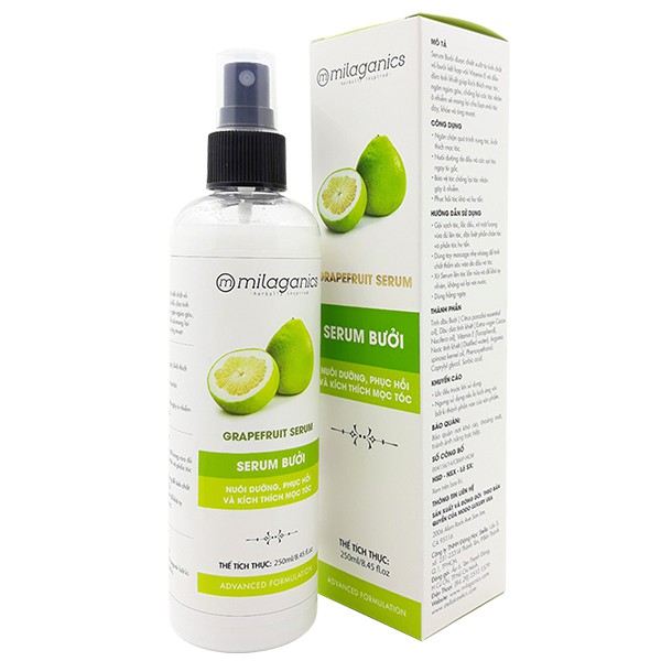 Serum bưởi giúp giảm rụng tóc, kích thích mọc tóc Milaganics 250ml - 0804235 | BigBuy360 - bigbuy360.vn