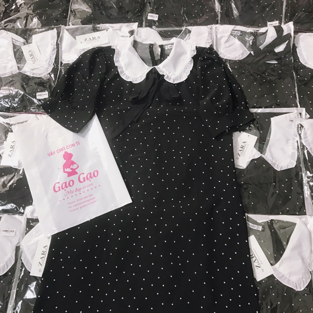 Váy chấm bi cho con bú sz s-xl KÈM ẢNH THẬT