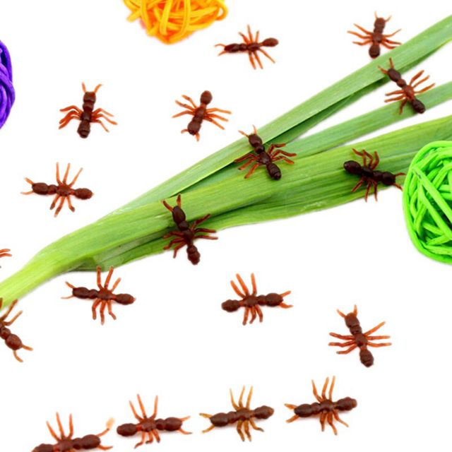 Sét 5 con kiến giả/ phụ kiện trang trí hallowen