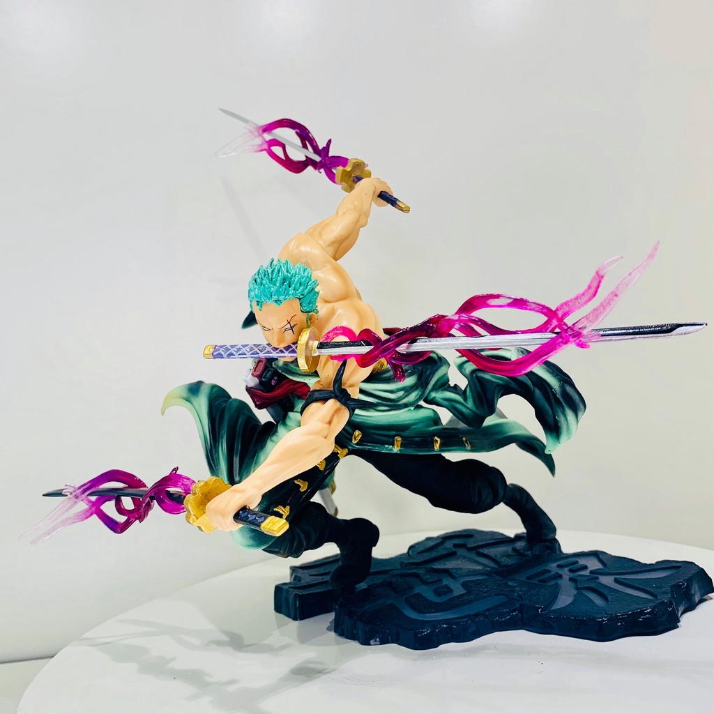 MÔ HÌNH One Piece Zoro 3000 thế giới có 2 đầu 3 vòng hắc kiếm cao 21cm nặng 800gram bản cao cấp , figure mô hình anmie