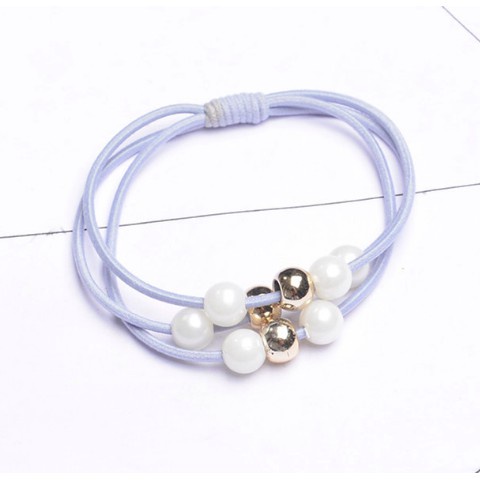 Buộc tóc đính đá nhân tạo 3 dây   Clovershop68