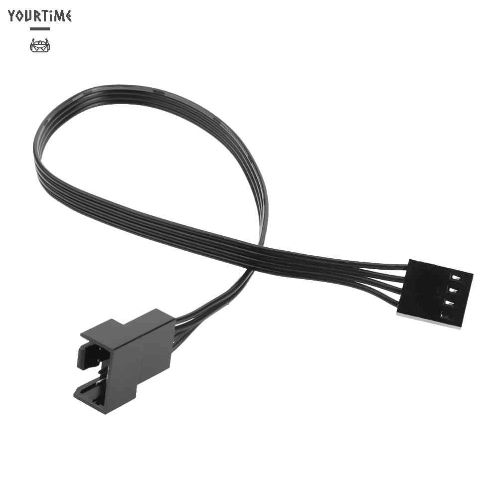 2 Cáp Chuyển Đổi 4 Pin Cái Sang PWM Quạt 4Pin Đực