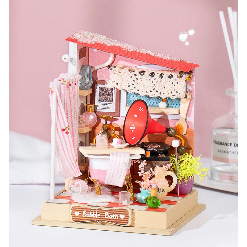 DIY Mô Hình Góc Nhỏ Căn nhà Siêu MINI Siêu Đáng Yêu Thích Hợp Trang Trí Bàn Học Phòng Ốc