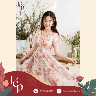 Váy voan hoa wrap tơ_1VA384HO_Lep'