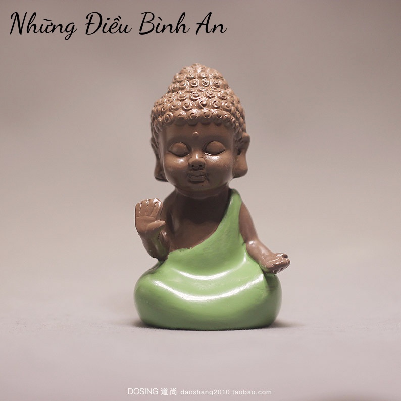 Tượng chú tiểu dễ thương/ Sét 3 nhà sư mang lại bình yên, nhẹ nhàng, thư thái 💕FREESHIP 50k💕 - Những Điều Bình An