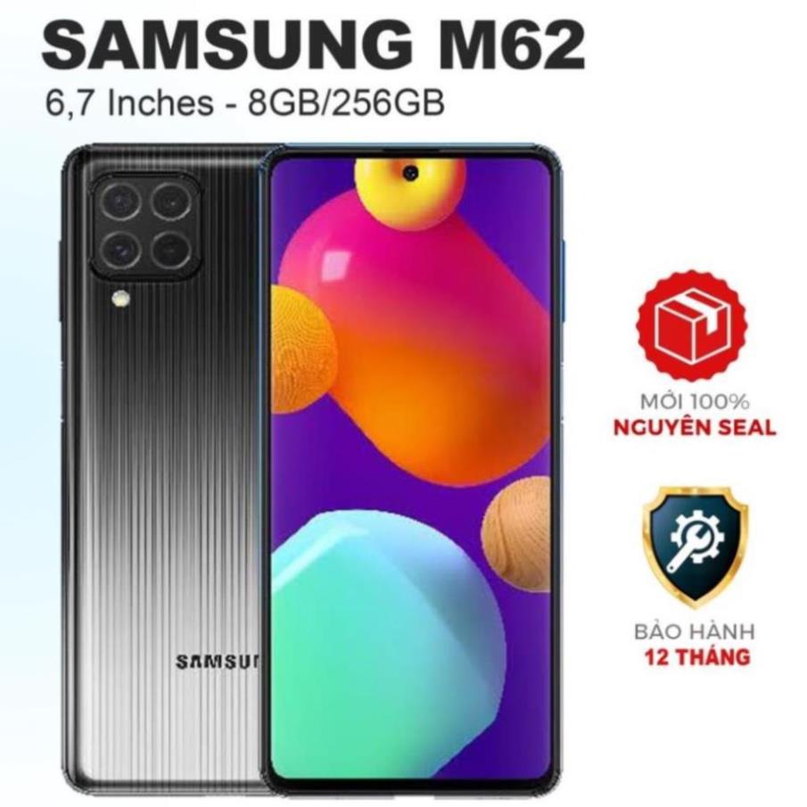 Điện thoại SAMSUNG M62 6.7" (8GB/256GB) Chính hãng mới 100% Có Tiếng Việt - 1 Đổi 1 - BH 1 Năm NCASP21