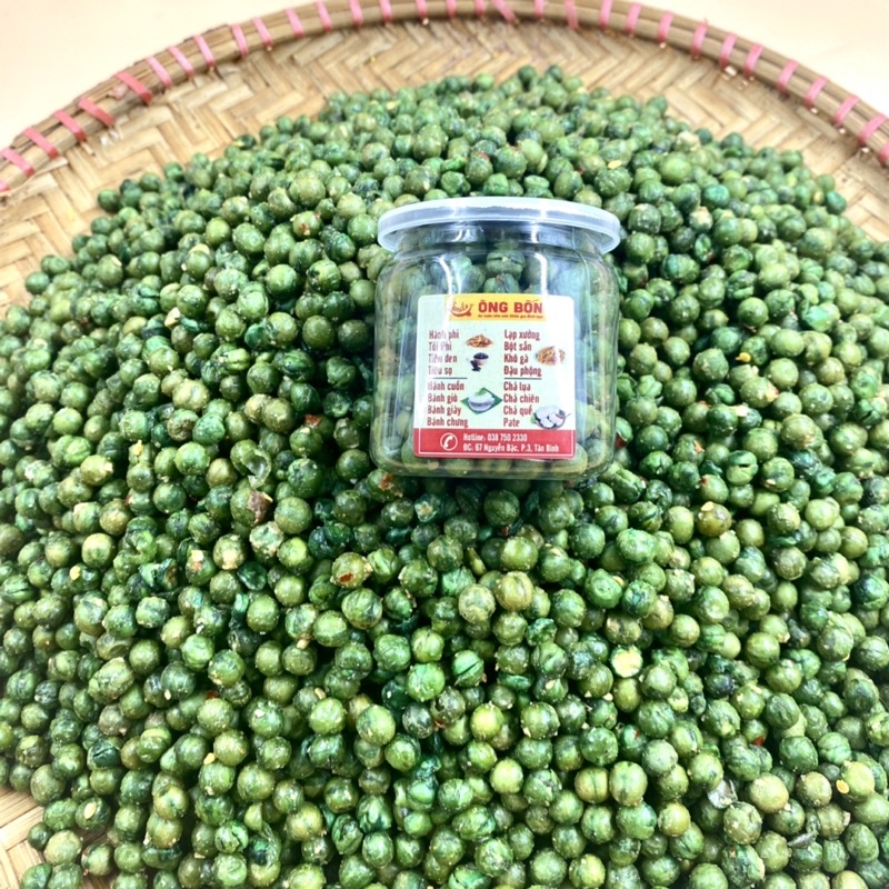 Đậu Hà Lan Tỏi Ớt Loại 1 ÔNG BỐN Ăn Vặt - Hũ 120ml