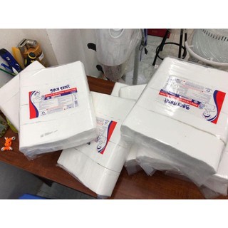 Bông bạch tuyết y tế cắt miếng, dùng để tẩy trang, lau mực trong phun xăm 500g