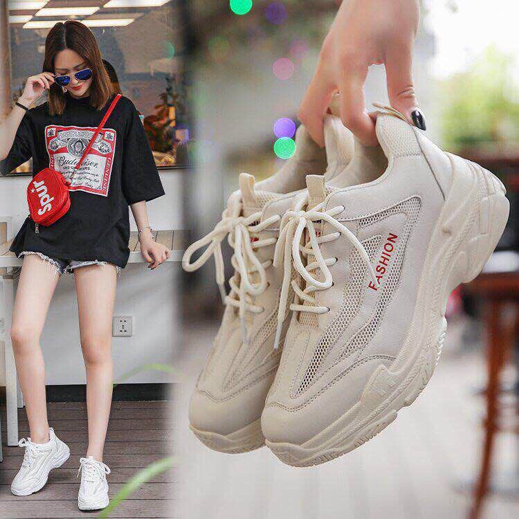 Giày thể thao nữ vải lưới siêu hot lên chân cực thích