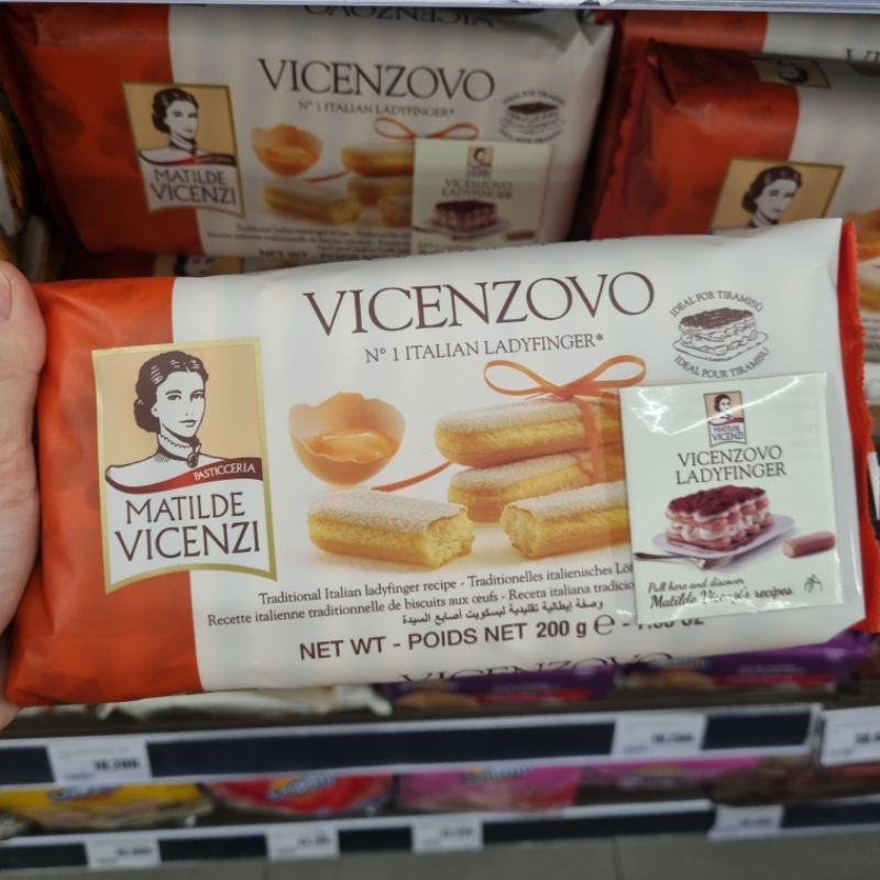 Bánh Ladyfingers nguyên gốc Ý Matilde Vicenzi Vicenzovo Gói 200G