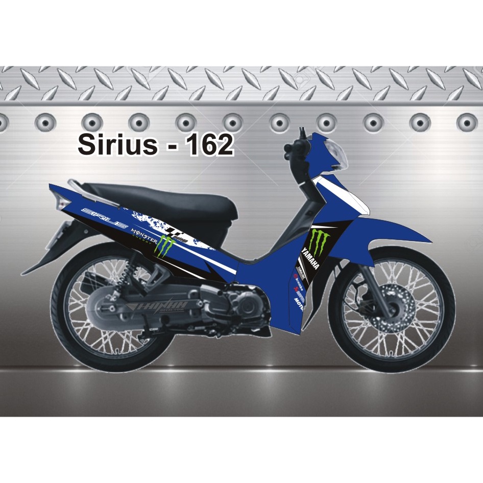 Tem Trùm Decal Sirius Xanh Tổng Hợp Nhiều Mẫu