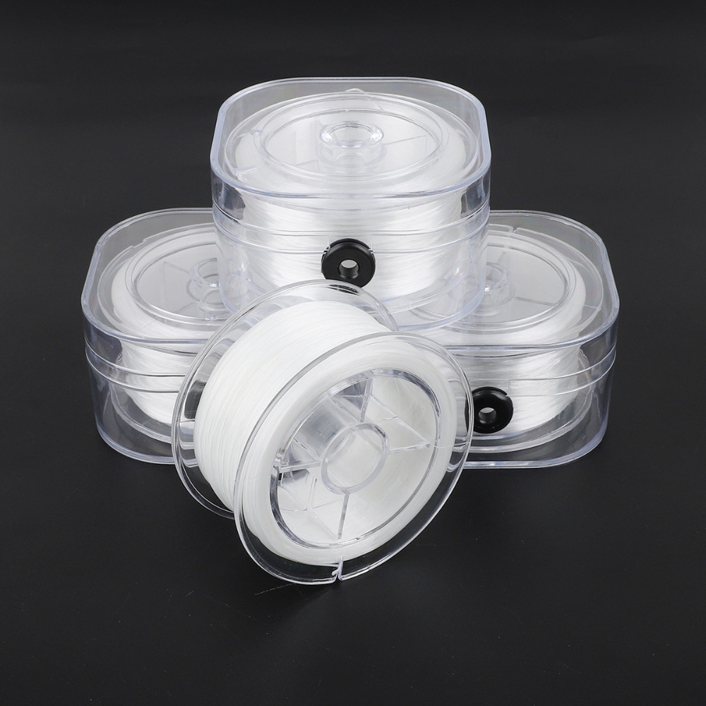 Cuộn dây cước co giãn dùng làm đồ trang sức dài 30-200m 0.2/0.6/0.8/1mm
