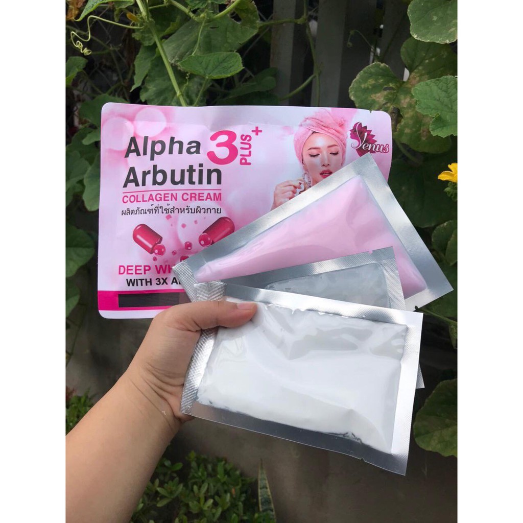 SET Ủ DƯỠNG TRẮNG DA TOÀN THÂN 3IN1 ALPHA ARBUTIN THÁI LAN