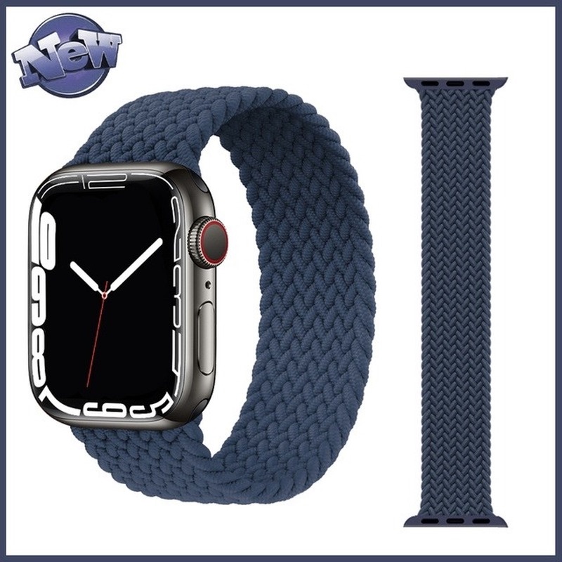 Dây Đeo Bằng Nylon Bện Cho Đồng Hồ Thông Minh Apple watch 45 41 40 44 38 42 MM iWatch Series 7 6 SE 5 4 3 2 1