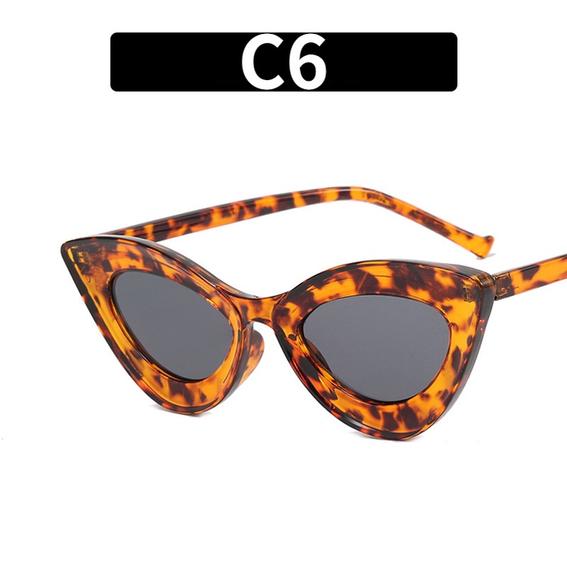 Kính Mát Mắt Mèo Chống Nắng Màu Sắc Kẹo Ngọt Thời Trang Cho Nữ