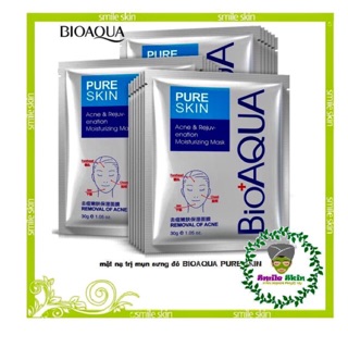 (10 GÓI) Mặt nạ bioaqua pure skin NGĂN NGỪA MỤN, GIẢM SƯNG ĐỎ DO MỤN