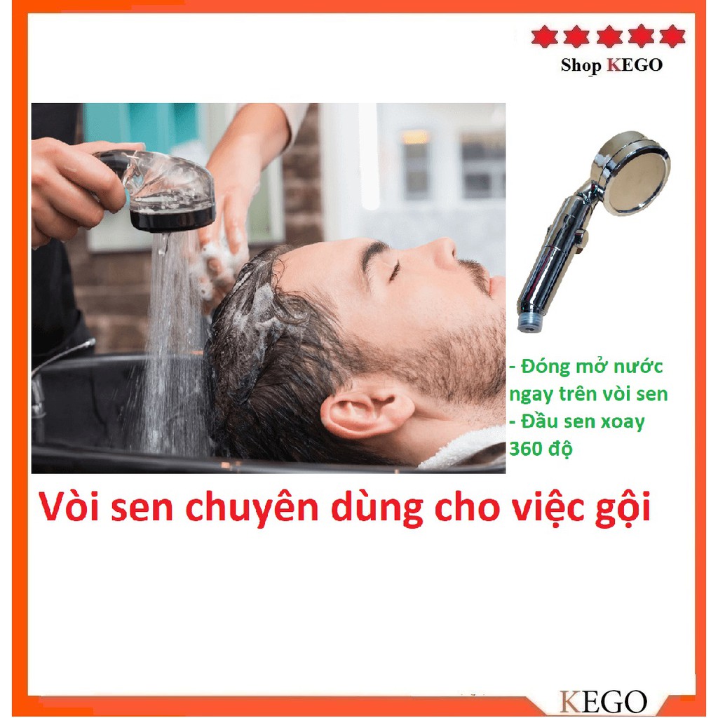 Vòi sen gội đầu cho tiệm tóc, quán gội đầu, dịch vụ massage