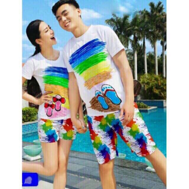 set quần đôi đi biển (nam nữ)