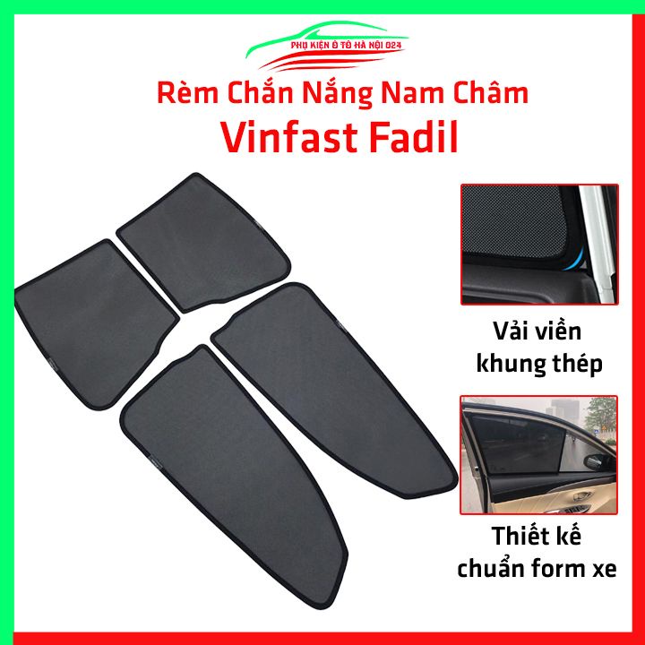 Bộ rèm chắn nắng VinFast Fadil cố định nam châm thuận tiện