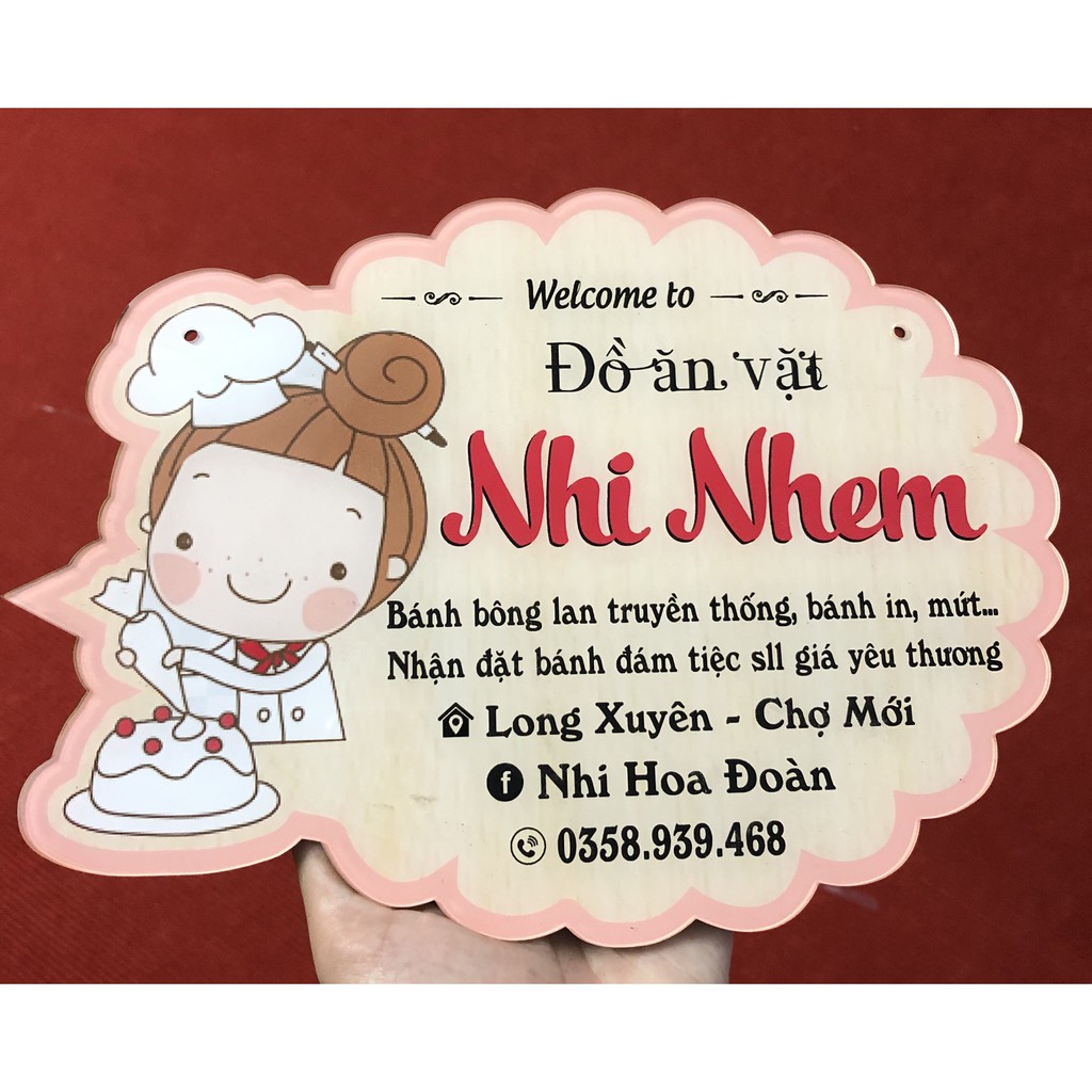 Bảng hiệu mica chụp hình sản phẩm bán hàng online - thiết kế theo yêu cầu - Ghép hình cô gái thời trang