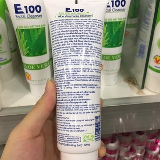 Sữa rửa mặt E100 nha đam 100g