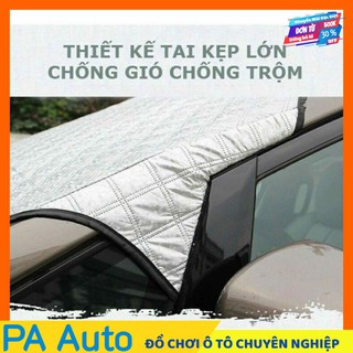 Bạt Che Nắng Kính Lái, phủ toàn mặt kính trước xe ô tô phủ nhôm bạc - loại dày cao cấp