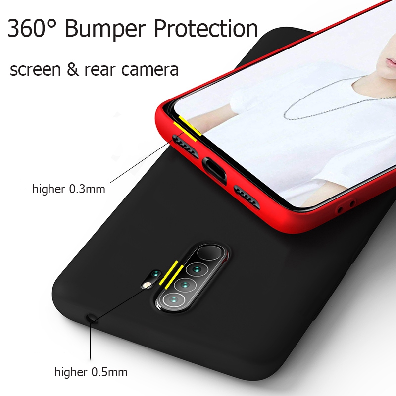 Ốp điện thoại silicon siêu mỏng màu trơn cho Xiaomi Redmi Note 8 Pro Redmi 8 8A