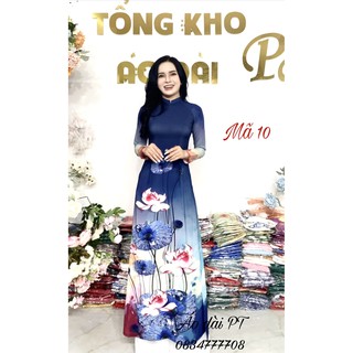 [Freeship đơn từ 0đ] ] Áo dài lụa nhật 👗 FREESHIP 👗 Áo dài chất lụa Nhật in 3d đẹp