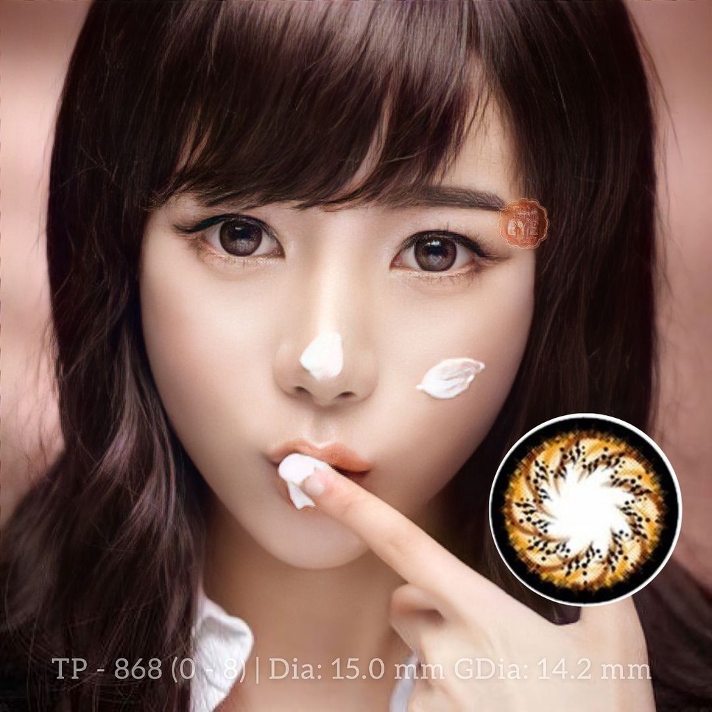 Kính áp tròng nâu xoáy Cappuchino Tint Eye TP-868 giá 119k