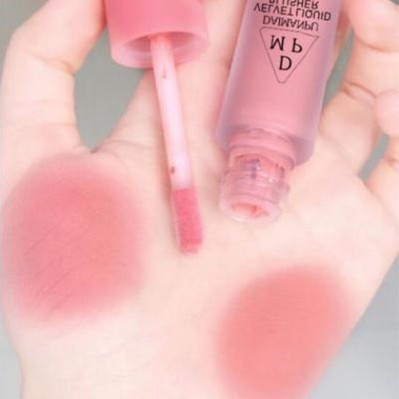 Phấn Má Hồng Dạng Lỏng 3 Màu Nhung Lì Lâu Trôi Tự Nhiên Không Thấm Nước Và Mồ Hôi Không Phai Màu