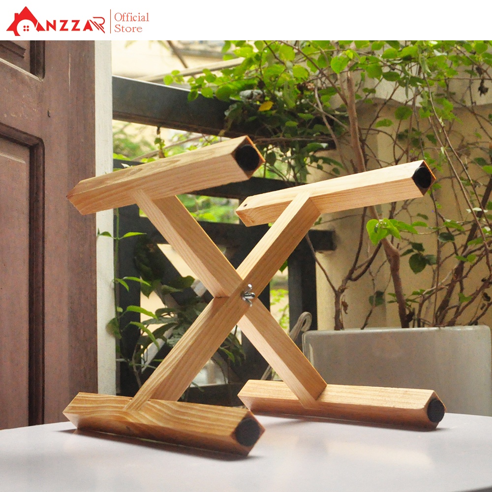 Đôn gỗ vuông để cây cảnh trang trí trong nhà nhiều kích thước Anzzar DG-05
