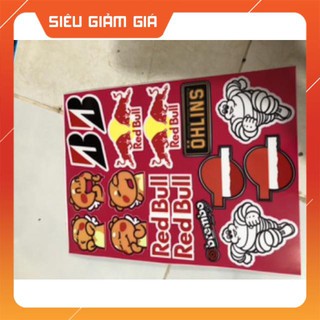 Logo combo dán trang trí xe máy,điện thoại,laptop .....