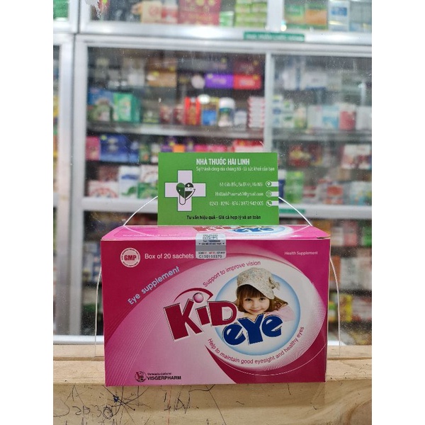 Cốm bổ mắt trẻ em Kid Eye⚡Chính hãng⚡Hộp 20 gói Giúp mắt trẻ em sáng và khỏe