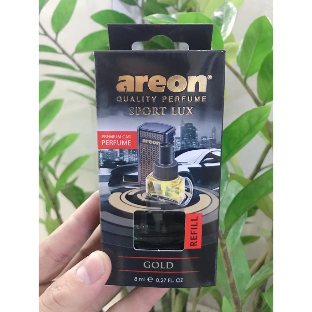 Nước hoa ô tô Kẹp Cửa Gió Hương Gold (Bình thay thế) – AREON CAR Gold
