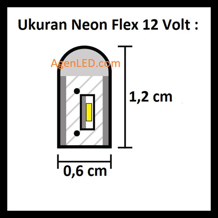 Dây Đèn Led Neon Linh Hoạt 12v Dc 12v 12volt 5m 433