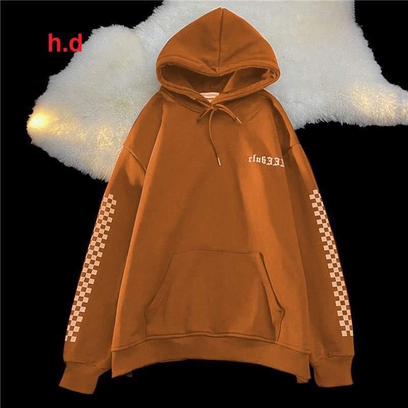 Áo tay in ô vuông hai lớp mũ HD12