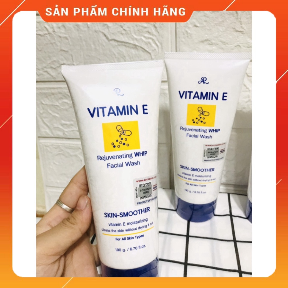 Sữa rửa mặt Aron vitamin E 190gr THAI LAN