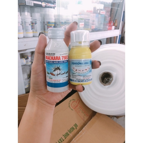 Combo 2 chai th.uố.c diệt muỗi MACKARA 750Ec (100ml) + FENDONA 10SC (50ml)