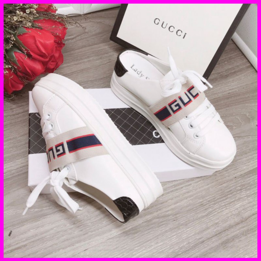 {HÀNG ĐẸP GIÁ TỐT}_ GIẦY LƯỜI HỞ GÓT NỮ _GIẦY LƯỜI GUCCI NỮ ĐẸP