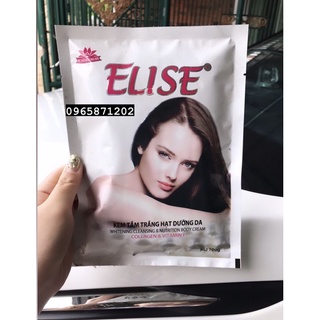 Kem tắm trắng hạt dưỡng da elise whitening cleasing & nutrition body cream collagen & vitamin e 100g