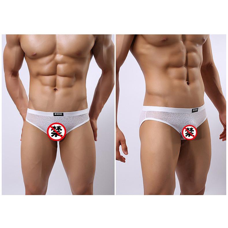 Quần lót nam tam giác cao cấp chất liệu thun cotton, Quần sịp nam tam giác thun phối lưới co dãn 4 chiều - 352