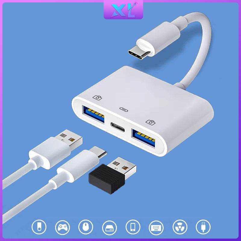 Dây cáp 3 trong 1 USB 3.0 type C OTG chất lượng cao