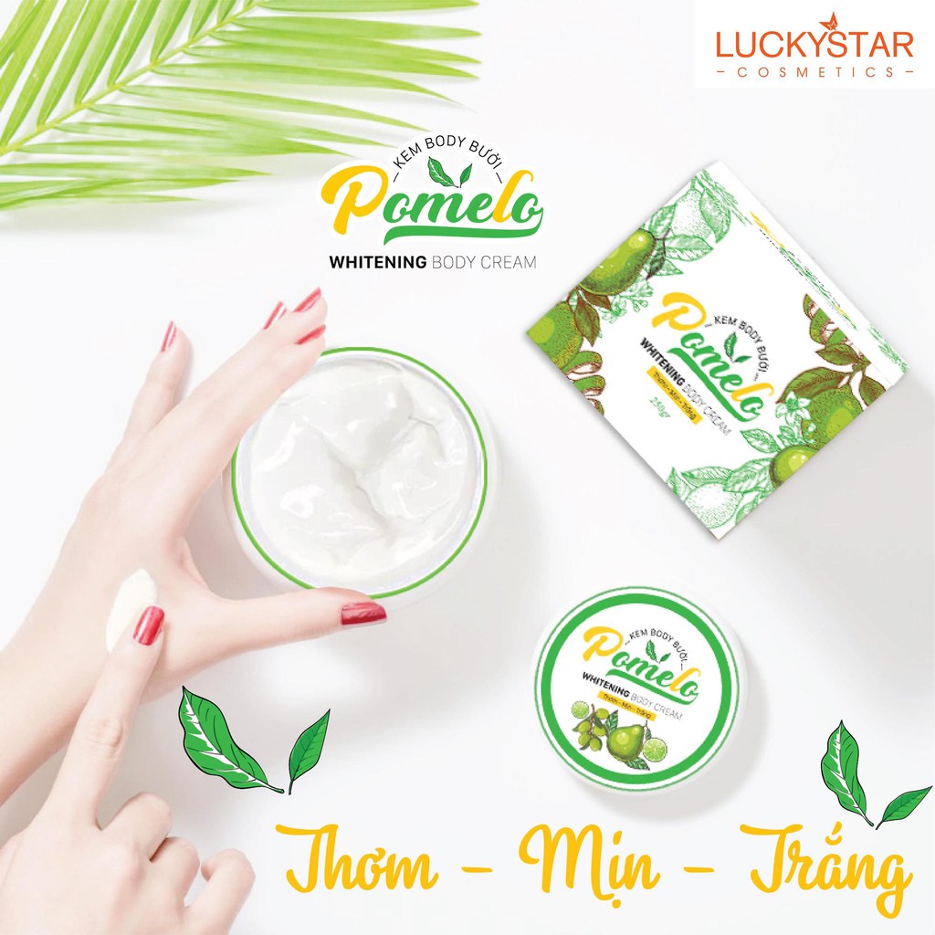 Kem Trắng Da Body Bưởi Pomelo Lucky Star – Hộp 250gr