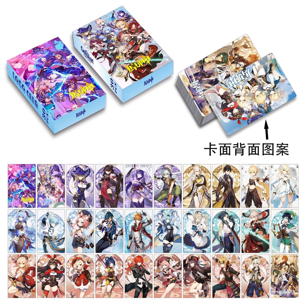 Genshin Lomo Card Double-sided Color Printing Photocard Postcard