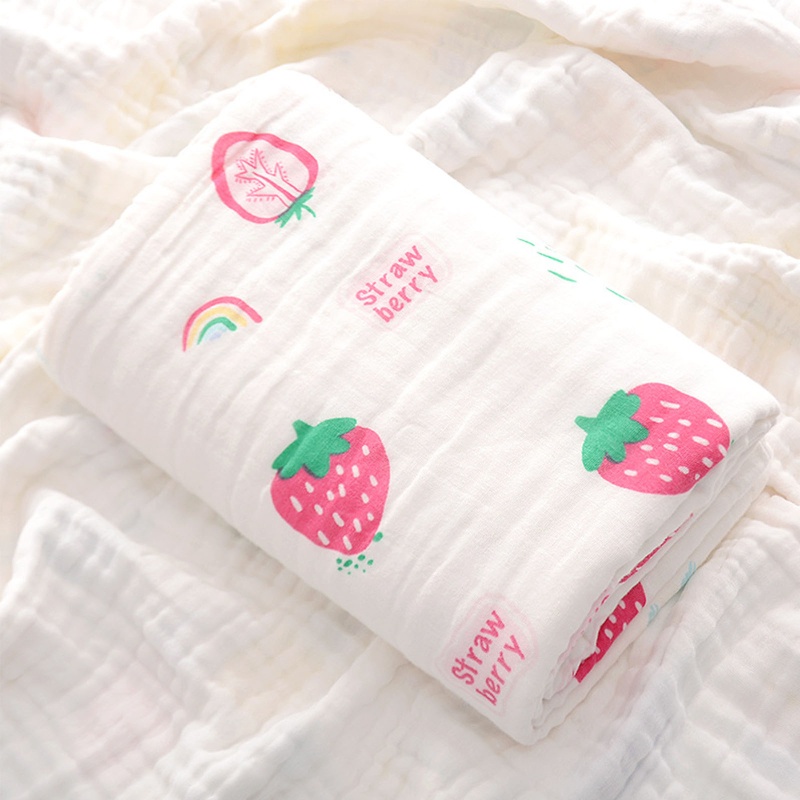 Chăn Quấn Em Bé 6 Lớp Chất Liệu Cotton Nguyên Chất