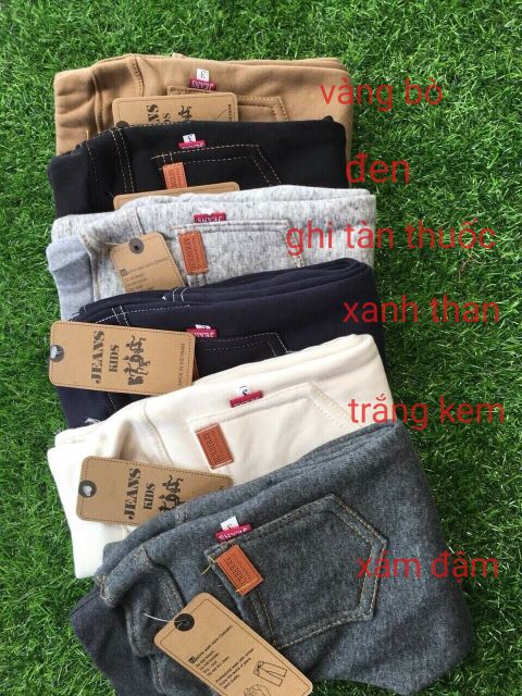 FREESHIP ĐƠN 50K_Quần giả Jeans lót lông cho bé 6-18kg | BigBuy360 - bigbuy360.vn