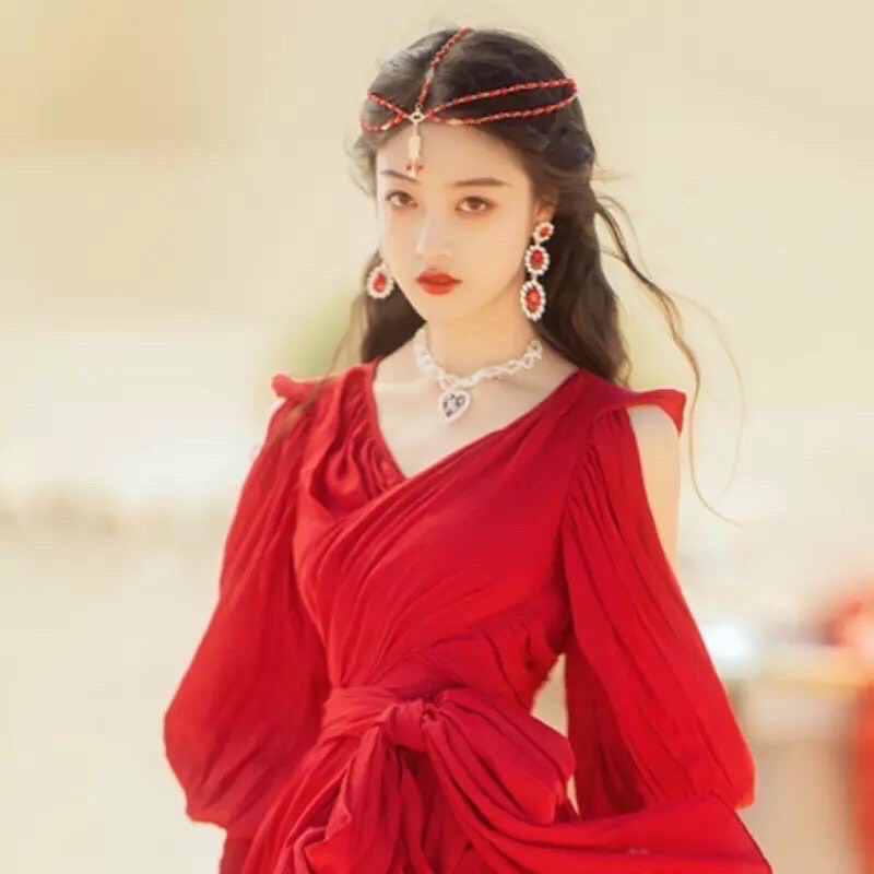 .Vòng đeo đầu phong cách boho, vòng headchain cosplay công chúa xinh đẹp