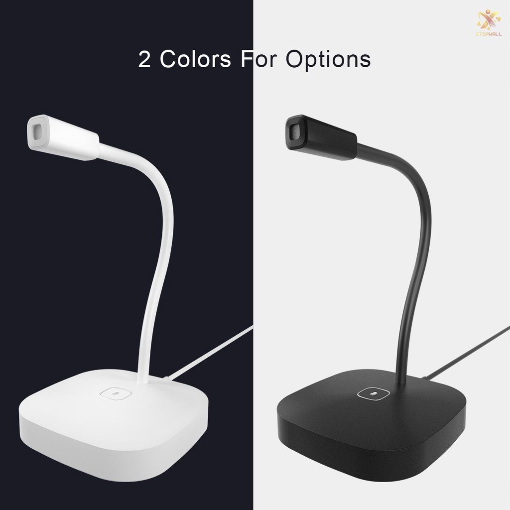 Micro Để Bàn Có Dây USB Xoay 360 Độ Không Gây Tiếng Ồn Cho PC Laptop | BigBuy360 - bigbuy360.vn